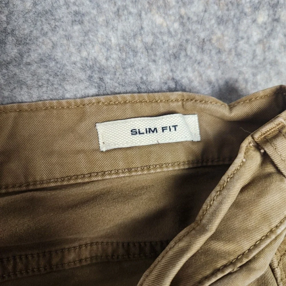 Flint and Tinder Huckberry 365 5 Pocket Pants Men 30x31 Beige Slim Fit Chino